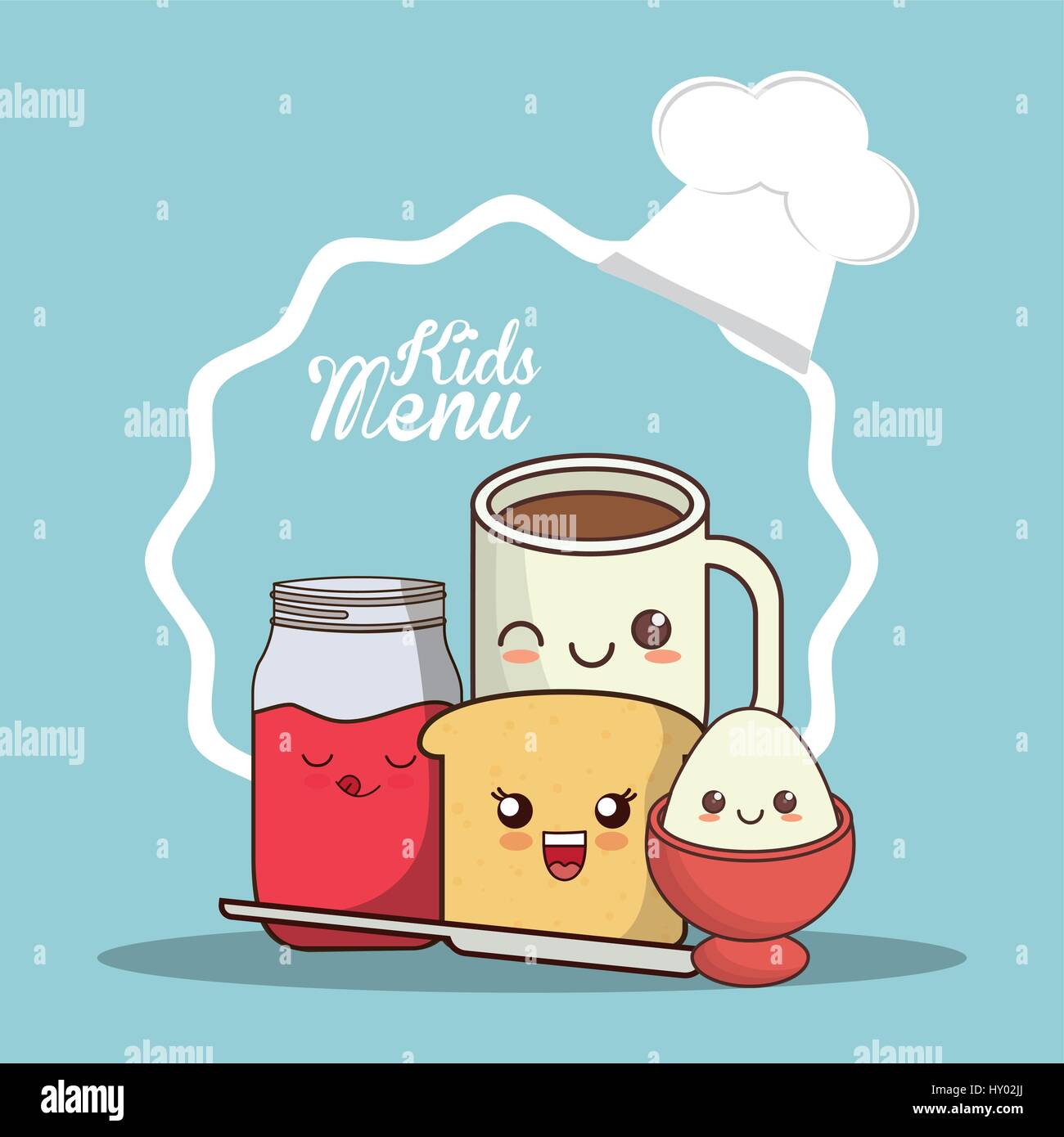 kids menu meal fresh breakfast Stock Vector Image & Art - Alamy