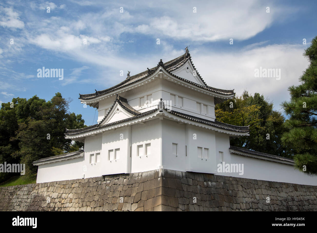 View at Nijo Castle in Kyoto, Japan Stock Photo