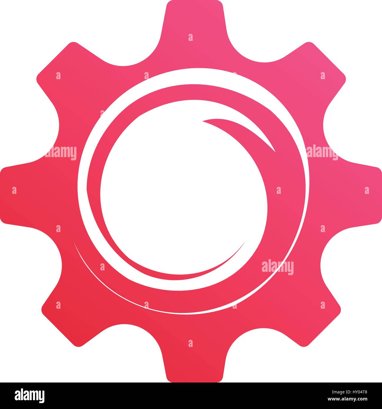 Gear Symbol vector illustration, setting or maintenance concept Stock Vector
