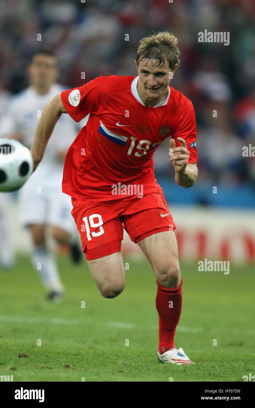 ROMAN PAVLYUCHENKO RUSSIA & SPARTAK MOSCOW EM STADION SALZBURG AUSTRIA 14  June 2008 Stock Photo - Alamy