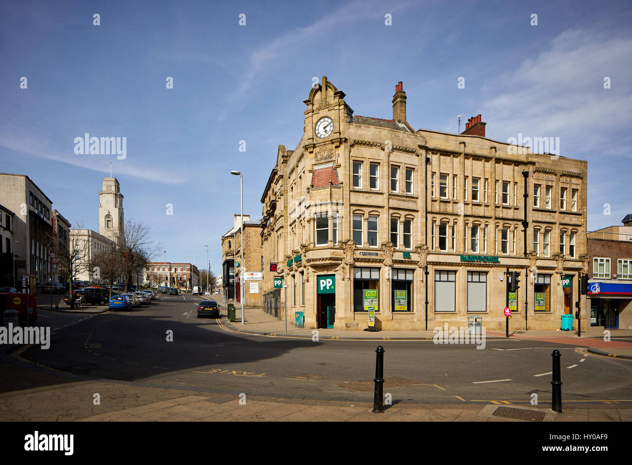 Historic building Market Hill, Barnsley town centre, South Yorkshire