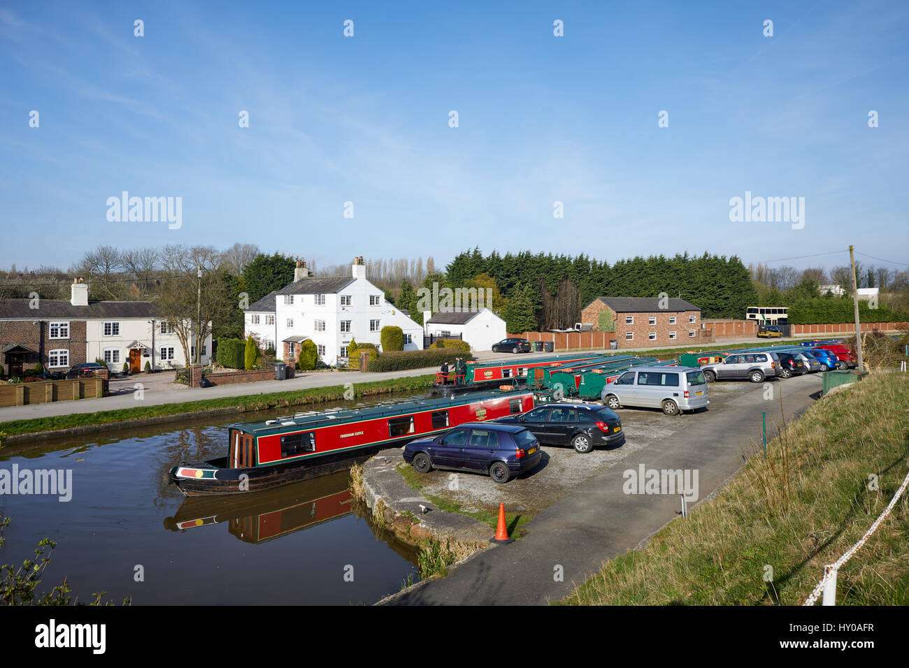 Claymoore Canal Holidays Preston Brook, Cheshire, England. UK Stock