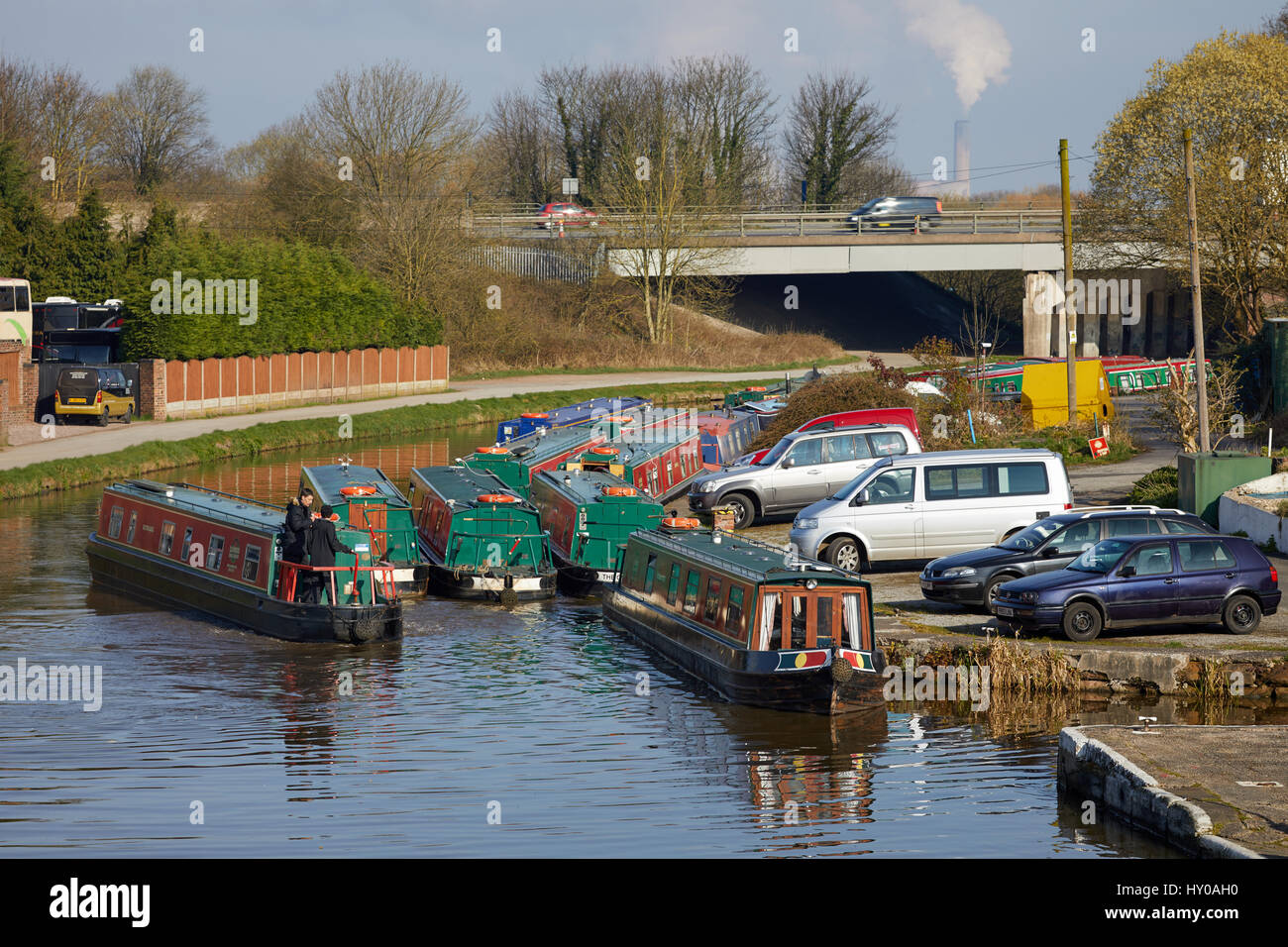 Claymoore Canal Holidays Preston Brook, Cheshire, England. UK Stock