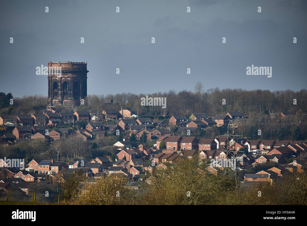 Norton Water Tower Cheshire, England. UK. Stock Photo