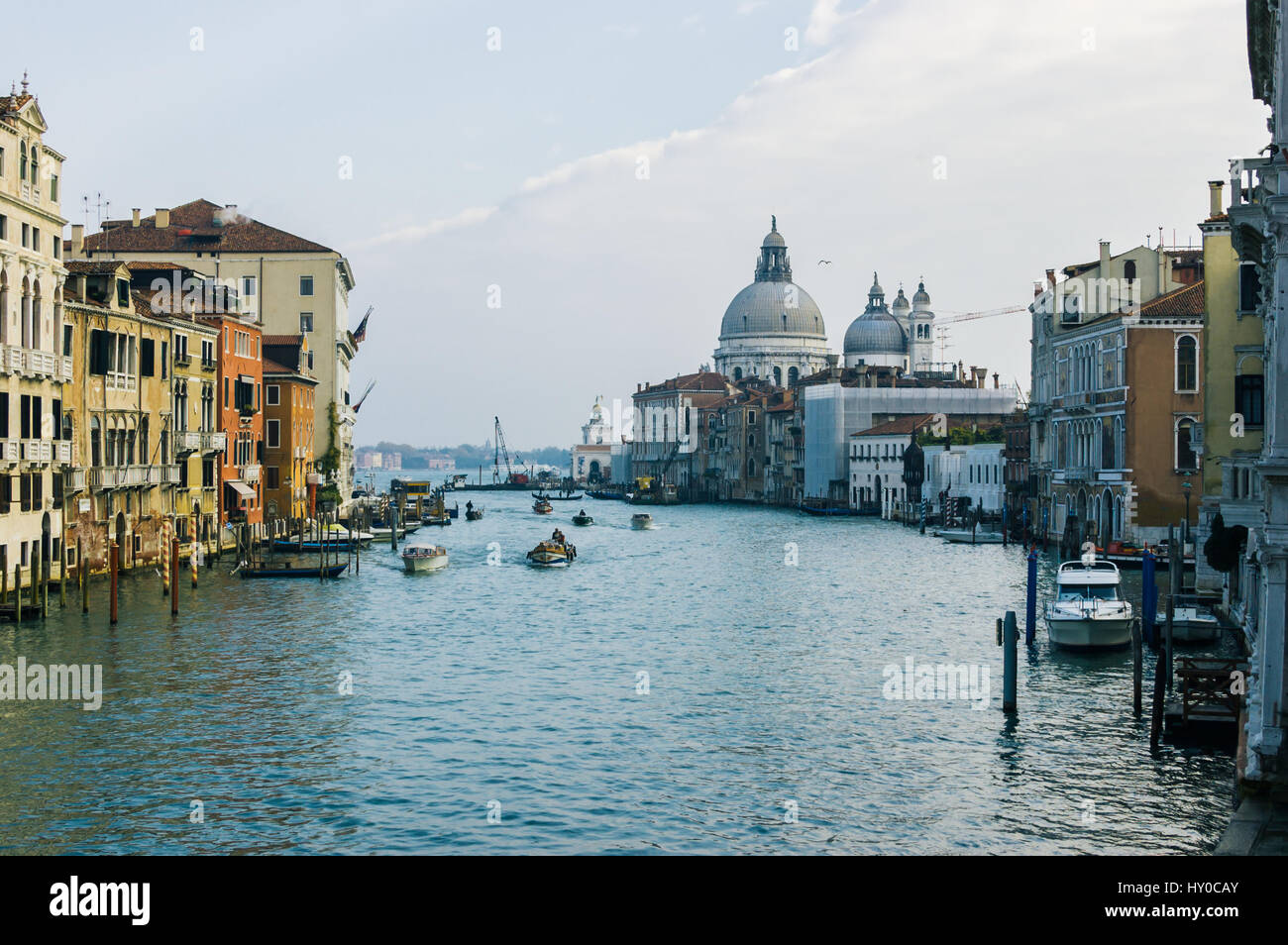 View of the Grand Canal in Venice, Italy Stock Photo