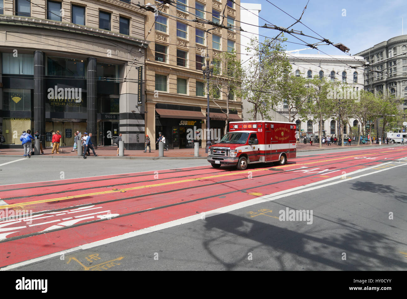 Ambulance, San Francisco Stock Photo Alamy