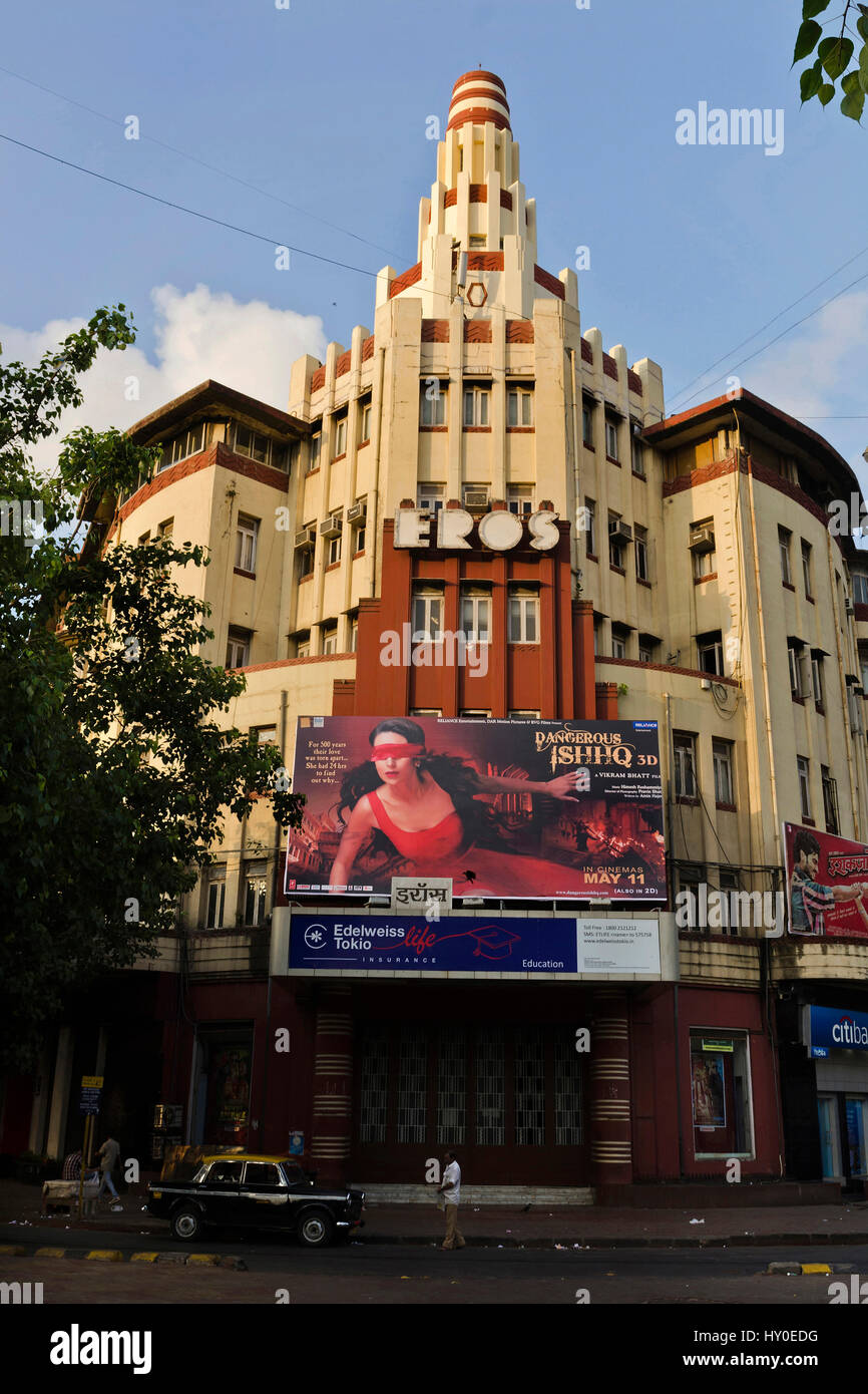 Eros theatre, churchgate, mumbai, maharashtra, india, asia Stock Photo