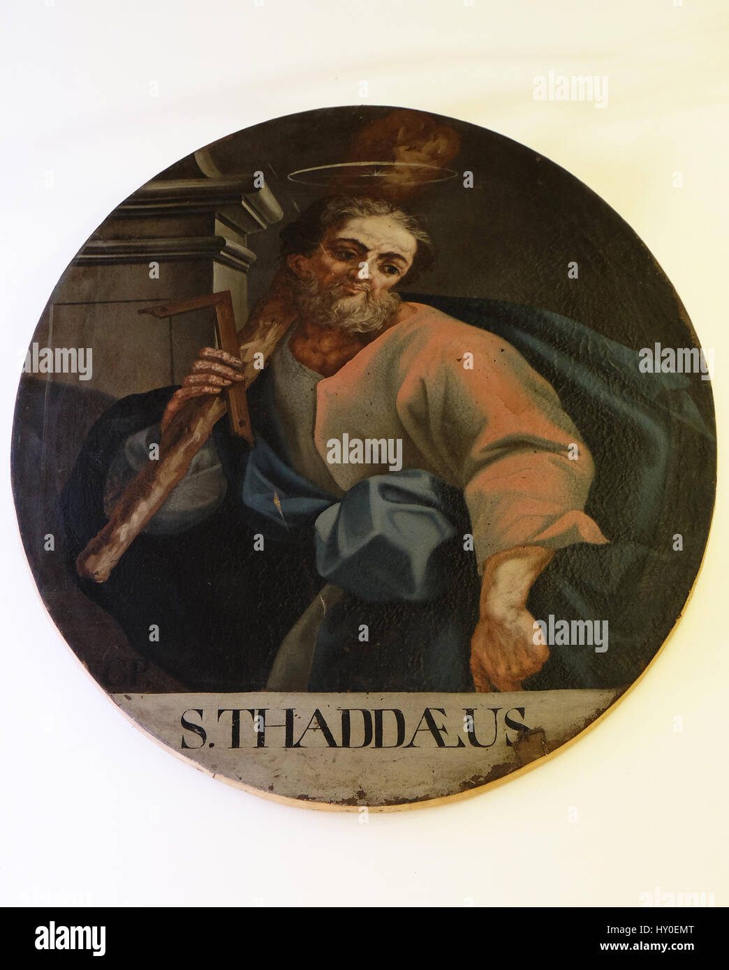St. Jude Thaddeus, the second half of the 18th century, exhibited in the Museum of Arts and Crafts in Zagreb Stock Photo