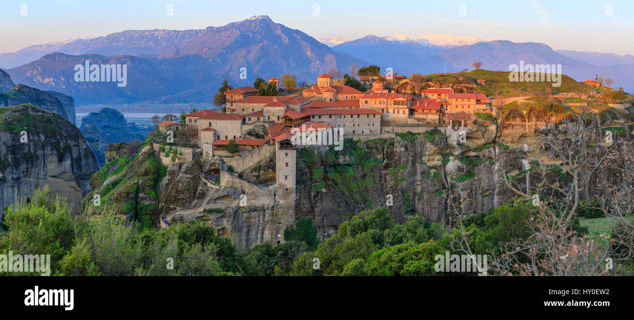 Monasteries of Meteora, Greece Stock Photo