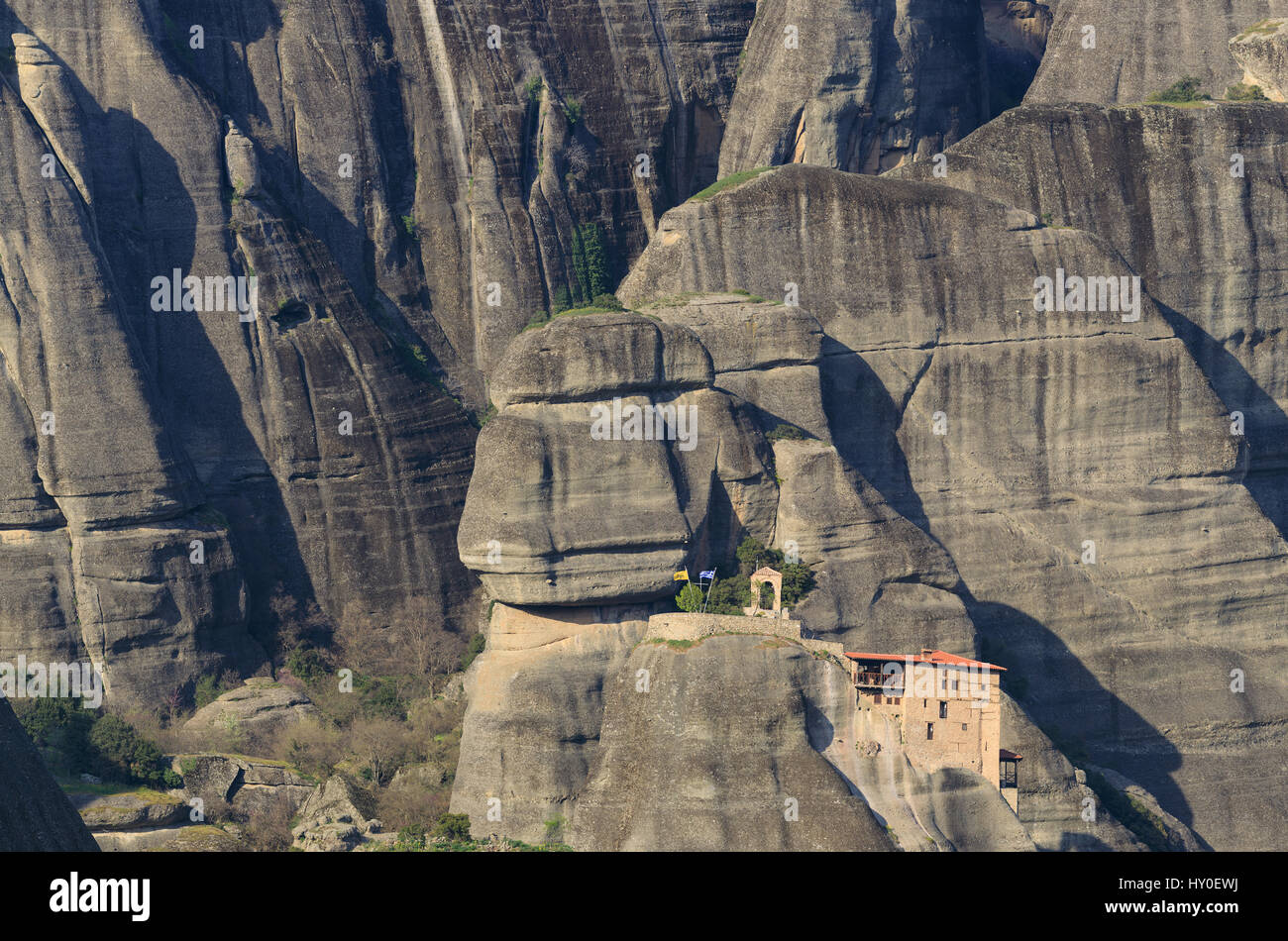 Monasteries of Meteora, Greece Stock Photo