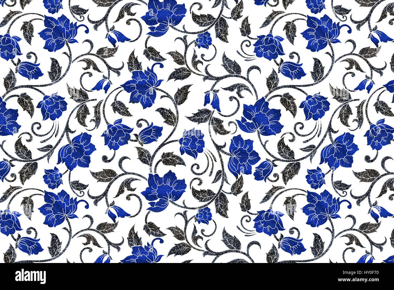 SEAMLESS FLORAL PATTERN Stock Photo - Alamy