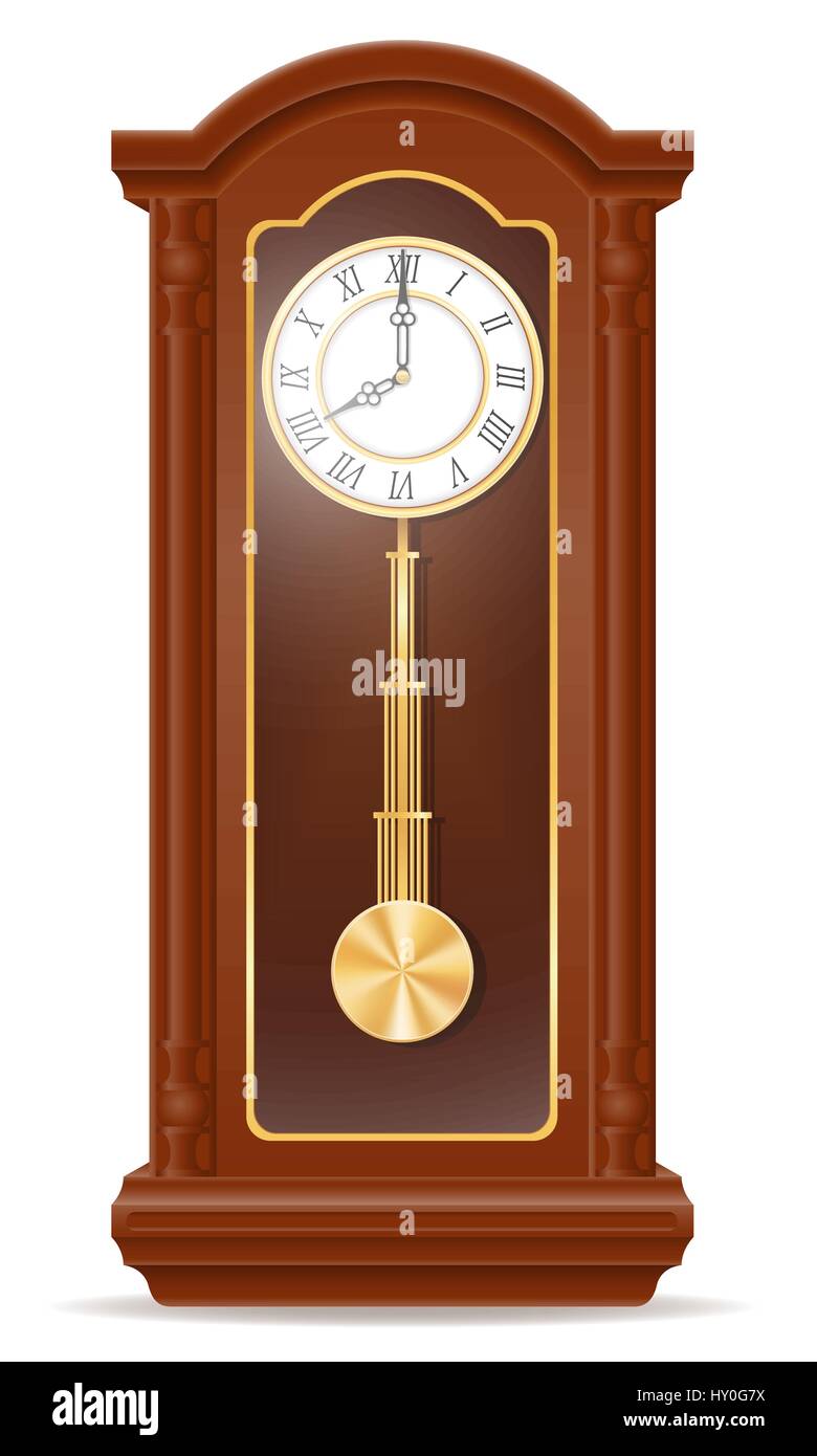 clock old retro icon stock vector illustration isolated on gray ...
