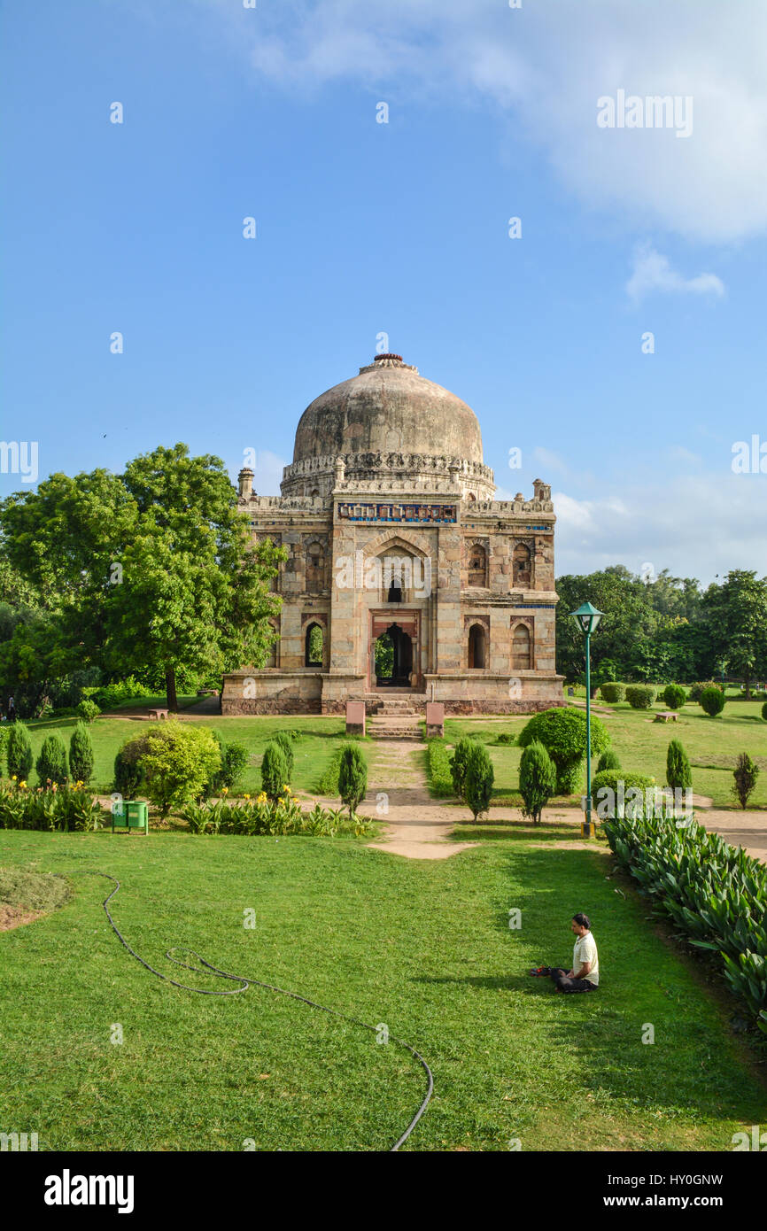 Shish Gumbad, Delhi, India Stock Photo