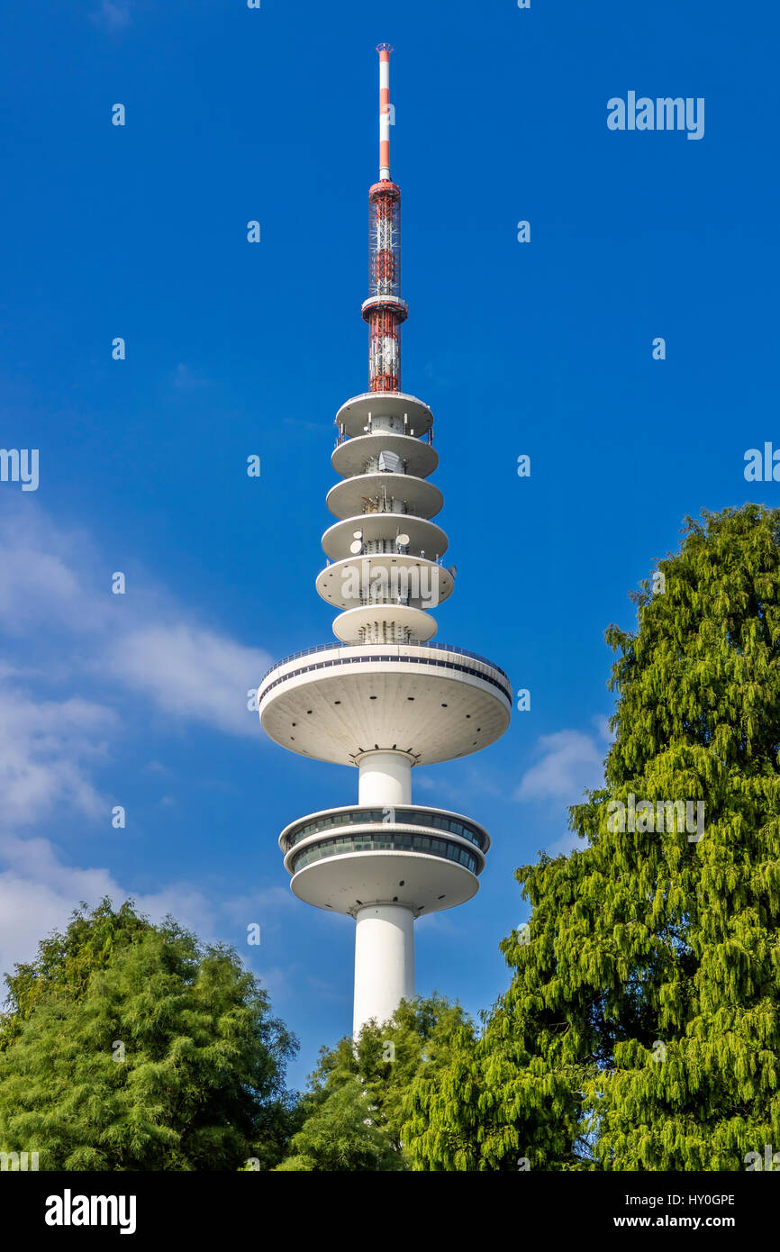 Heinrich-Hertz-Tower, radio/television tower, Hamburg Stock Photo