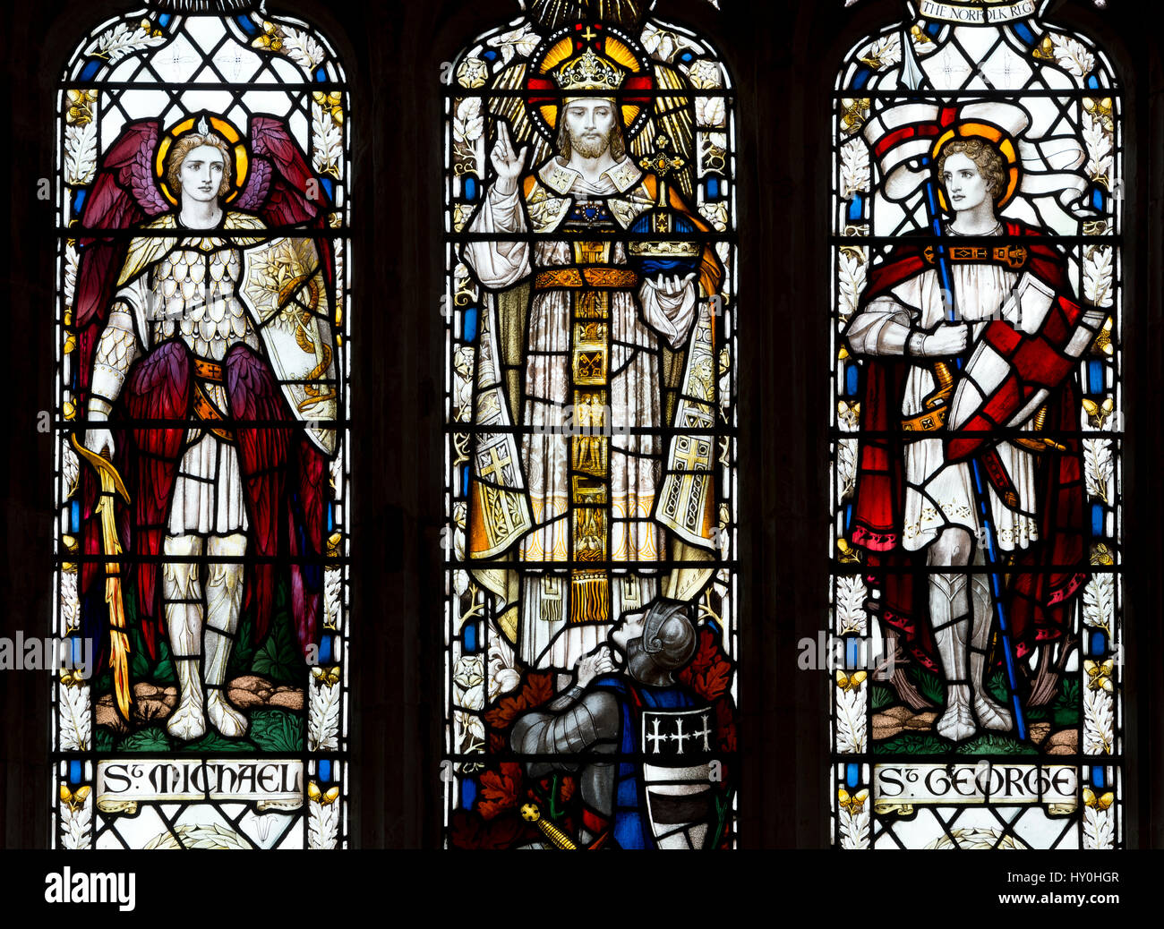 Stained glass in St. Margaret of Antioch Church, CleynexttheSea