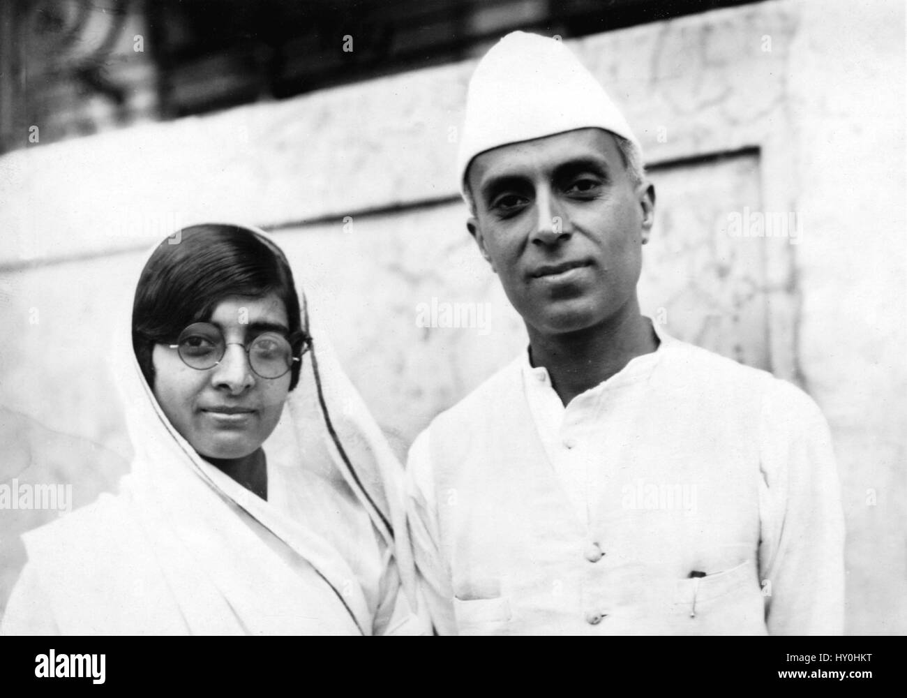 Indian first prime minister, jawaharlal nehru and kamala, india, asia Stock Photo