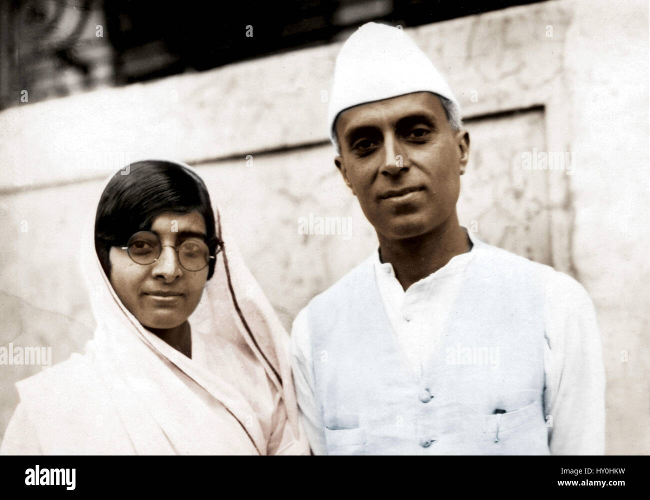 Indian first prime minister, jawaharlal nehru and kamala, india, asia Stock Photo