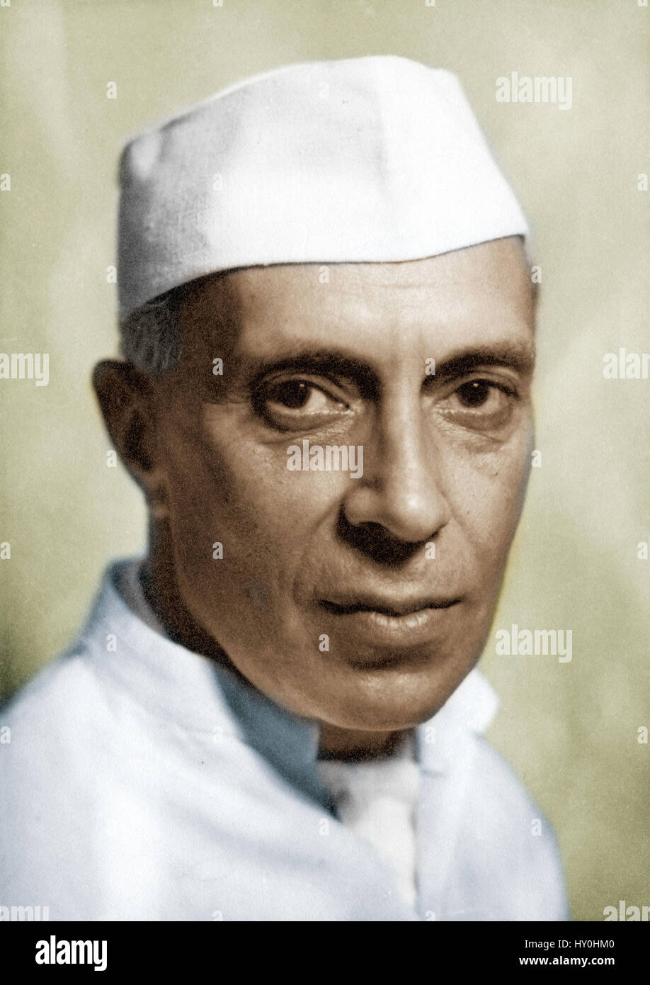 Indian first Prime Minister, Jawaharlal Nehru, India, Asia, 1948 Stock Photo