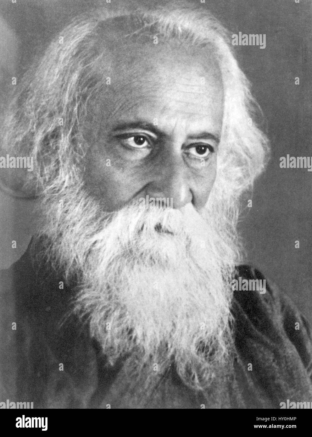 Indian poet, rabindranath tagore, india, asia, 1940 Stock Photo