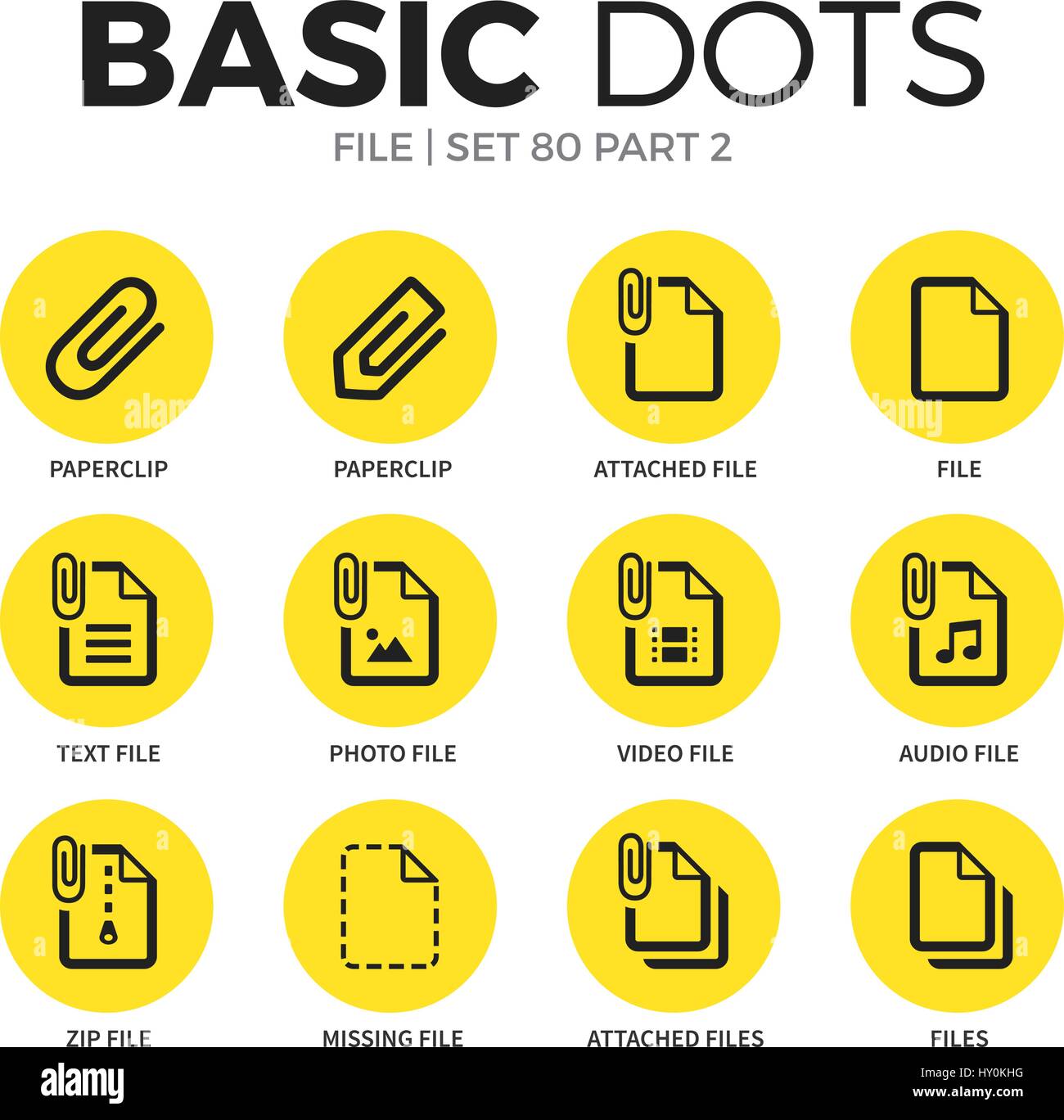 File flat icons vector Stock Vector Images - Alamy