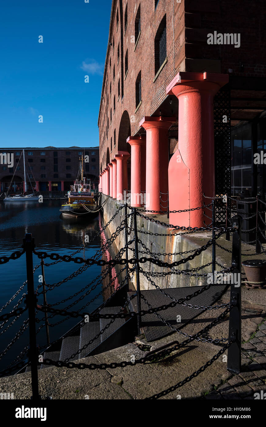 The Albert Dock is a complex of dock buildings and warehouses in