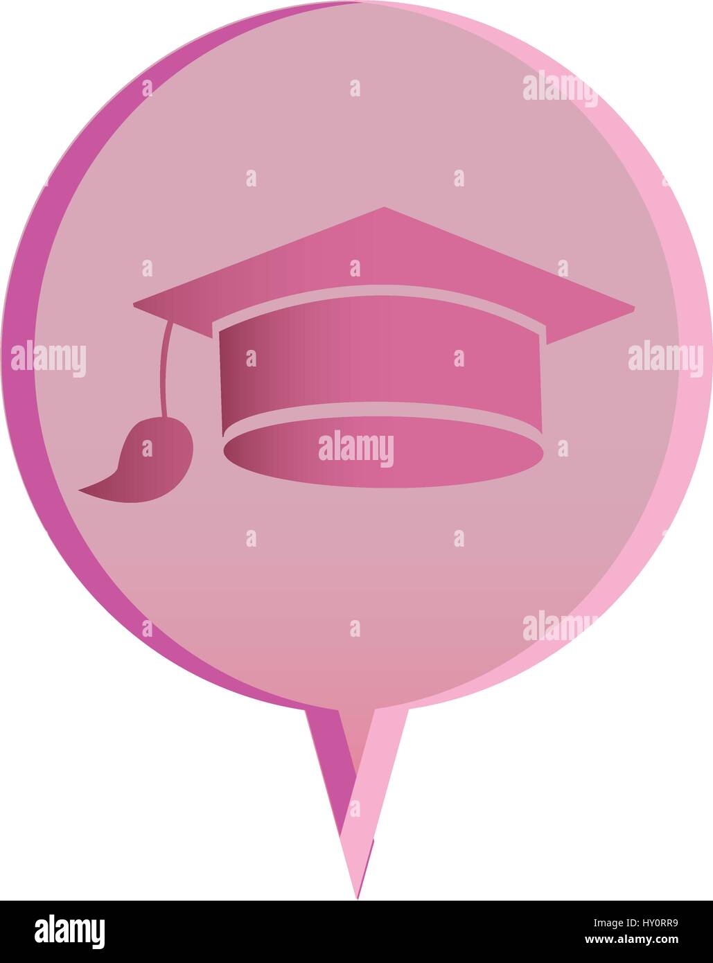 flat graduation cap icon education Stock Vector Image & Art - Alamy