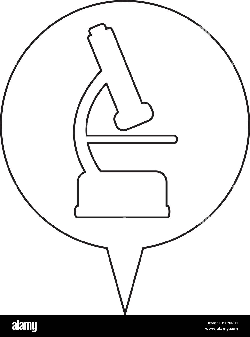 microscope line icon education Stock Vector Image & Art - Alamy