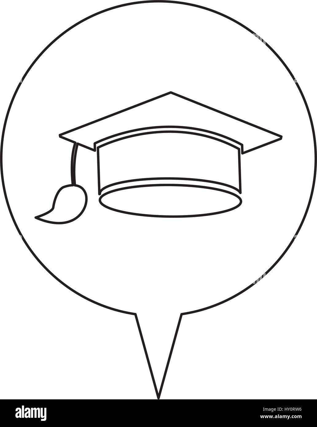 graduation cap line icon education Stock Vector Image & Art - Alamy