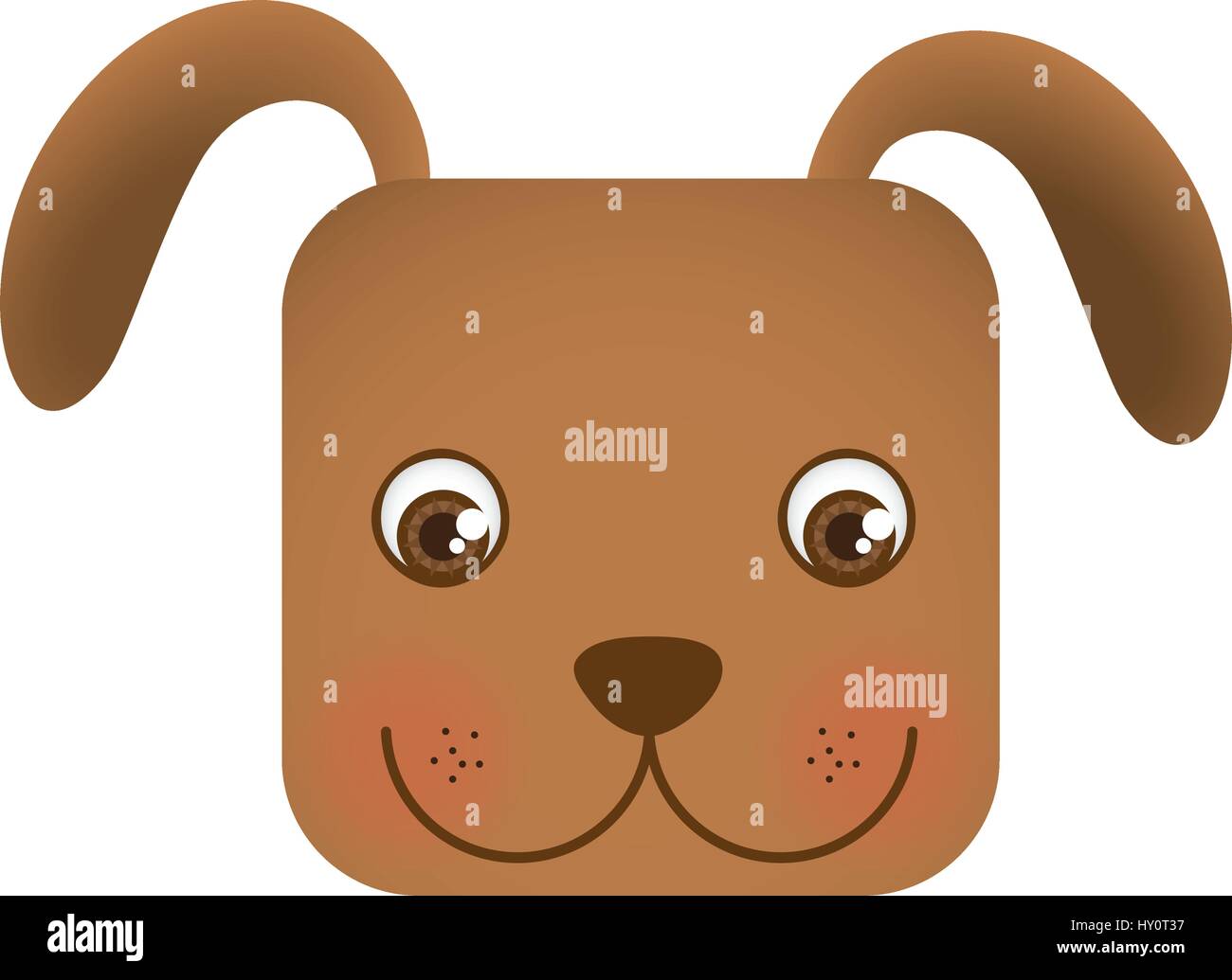 cute dog animal head expression Stock Vector Image & Art - Alamy