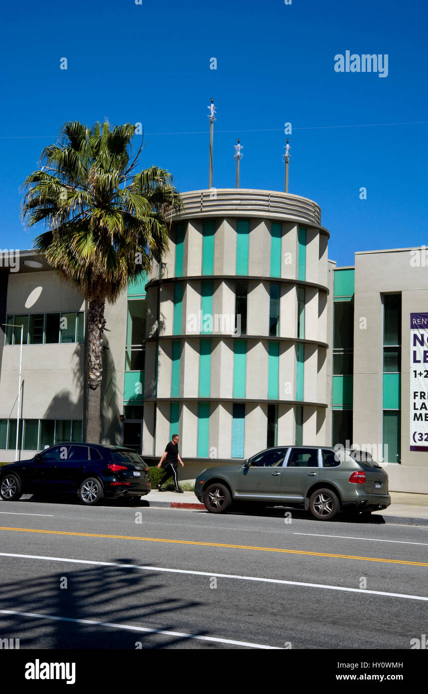 Former headquarters of Hanna Barbera animation studios is now an apartment building in Studio City, CA Stock Photo