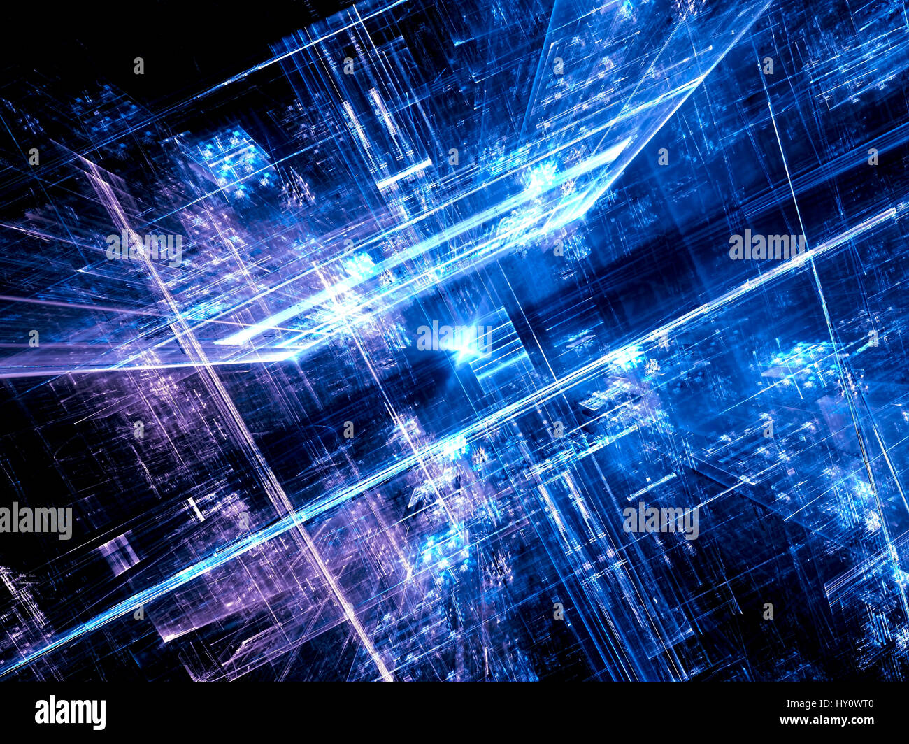 Future city - abstract digitally generated image Stock Photo - Alamy