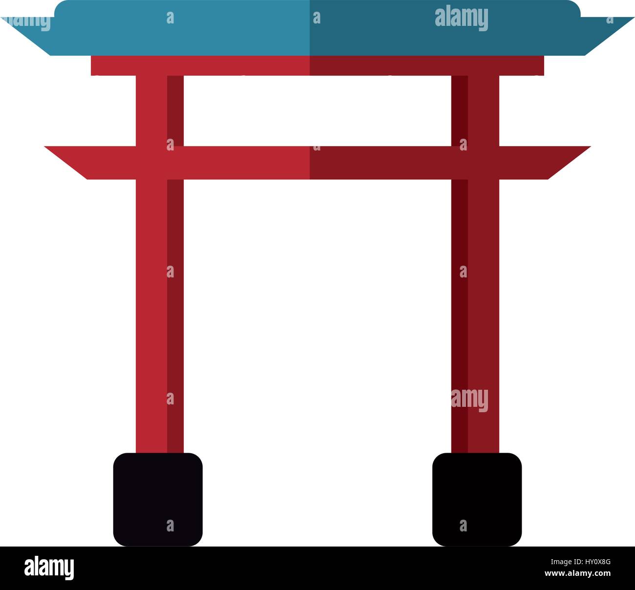 monument gate traditional japanese Stock Vector Image & Art Alamy