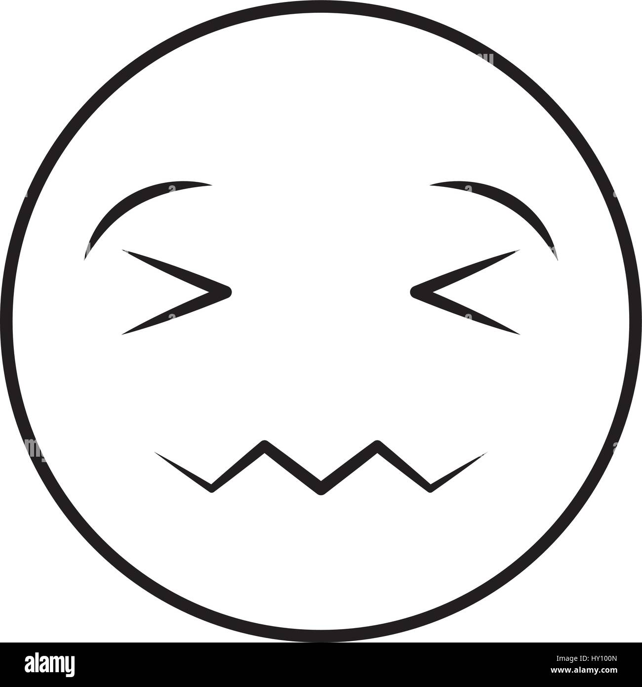 comic face emoticon isolated icon Stock Vector Image & Art - Alamy