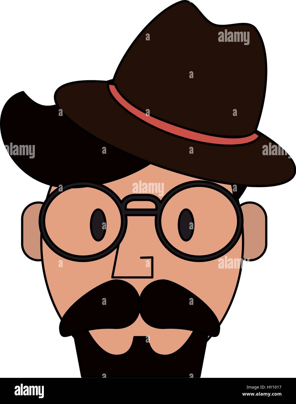 hipster or vintage man Stock Vector Image & Art - Alamy