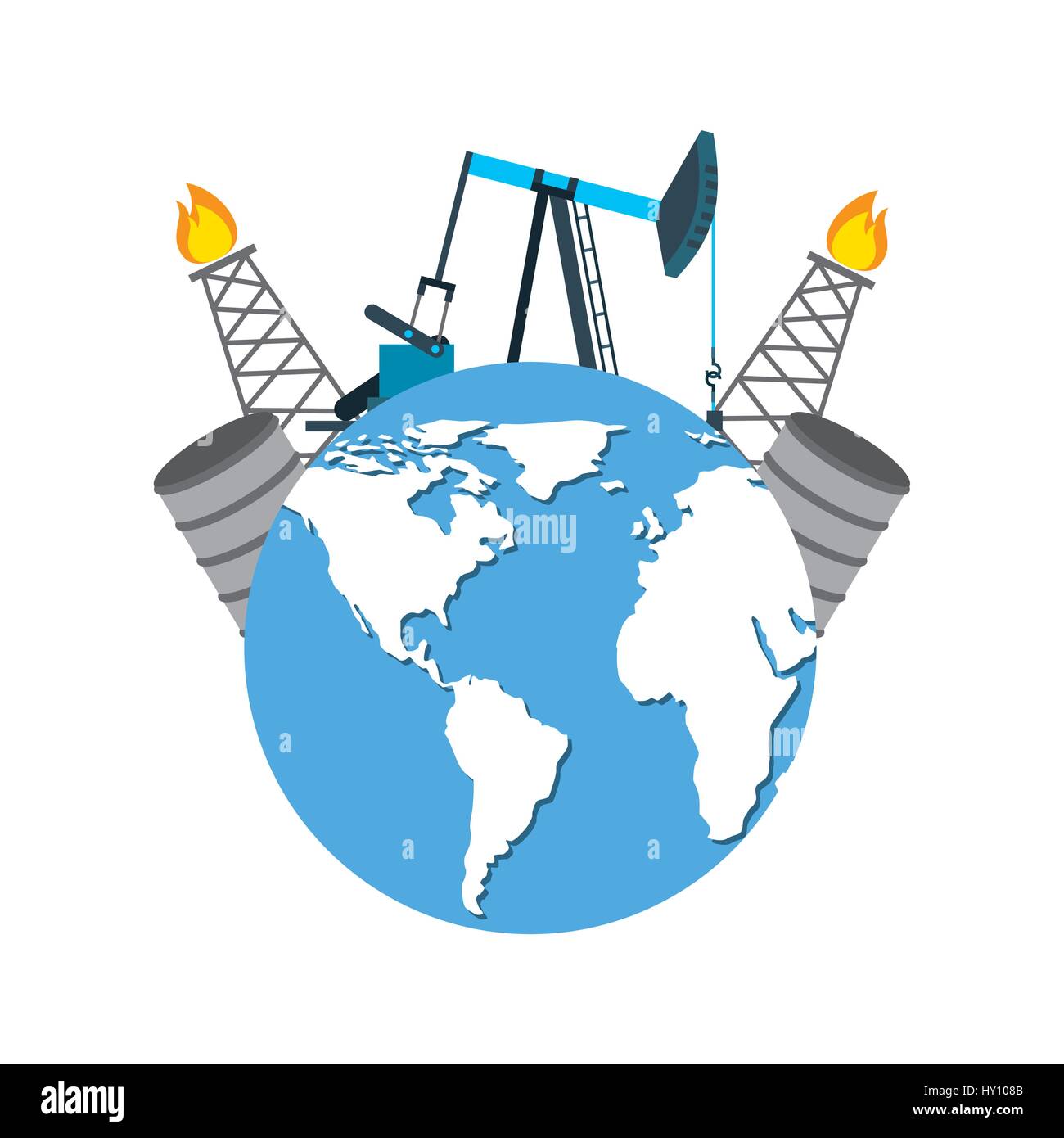 oil industry business icons Stock Vector Image & Art Alamy