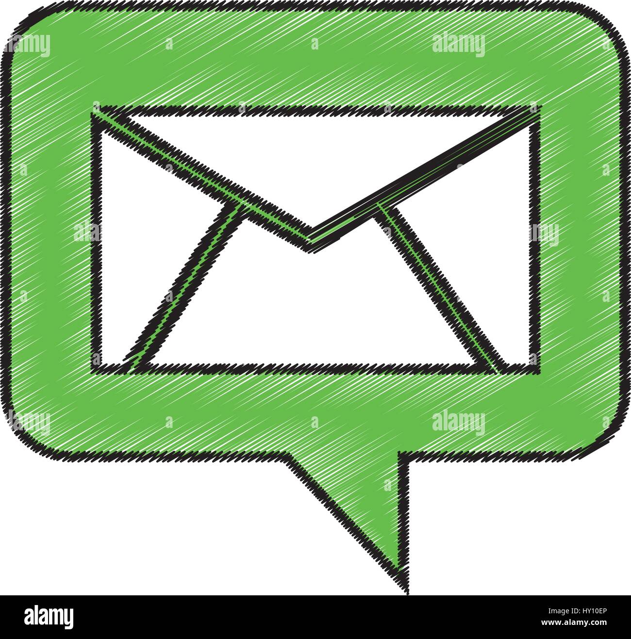 speech bubble with envelope Stock Vector Image & Art Alamy
