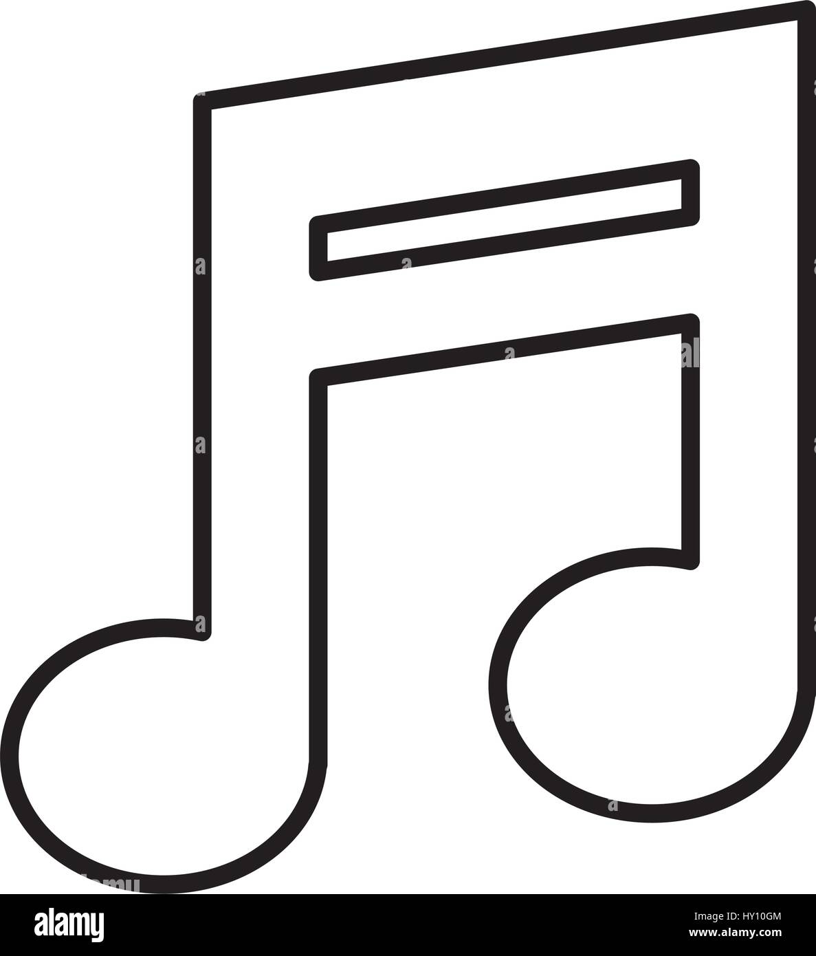 music note isolated icon Stock Vector Image & Art - Alamy