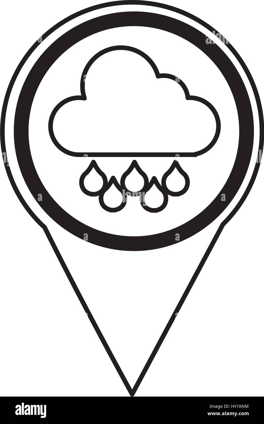 pin location with weather symbol Stock Vector Image & Art - Alamy