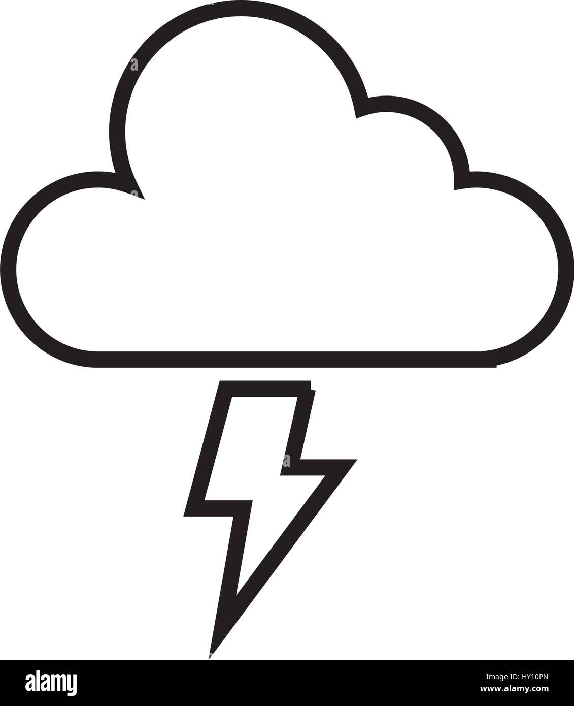 electric storm weather isolated icon Stock Vector Image & Art - Alamy
