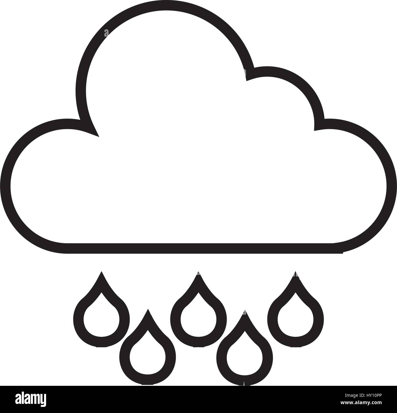 rain weather isolated icon Stock Vector Image & Art - Alamy