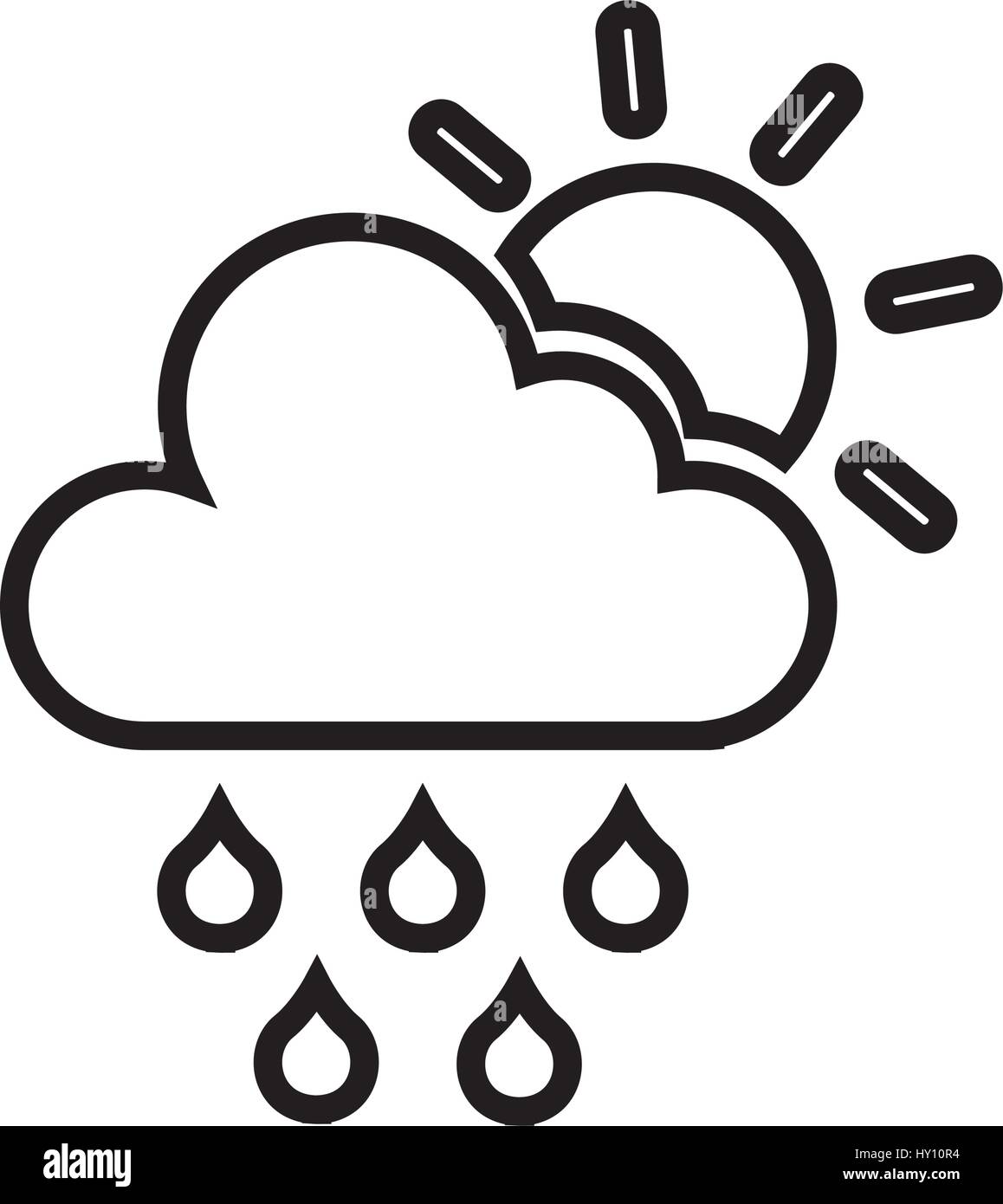 rain weather isolated icon Stock Vector Image & Art - Alamy