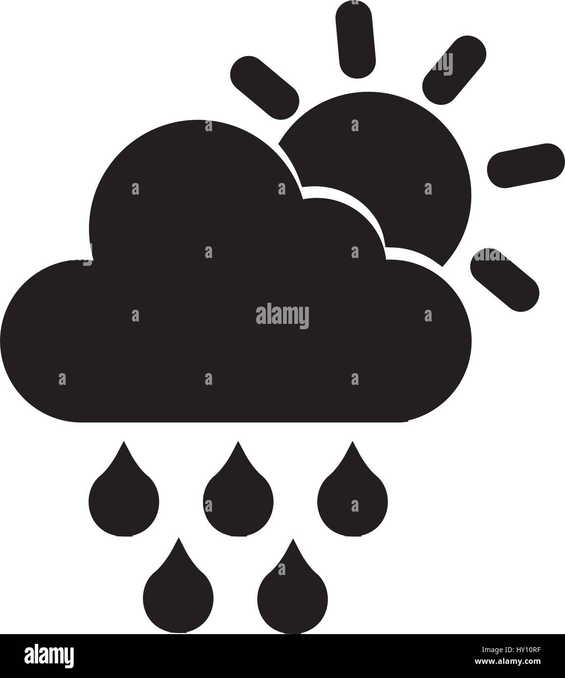 rain weather isolated icon Stock Vector Image & Art - Alamy