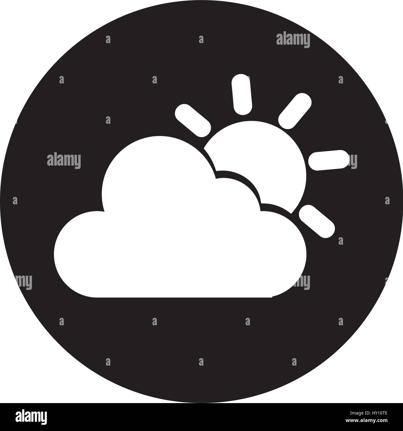 cloudy weather isolated icon Stock Vector Image & Art - Alamy