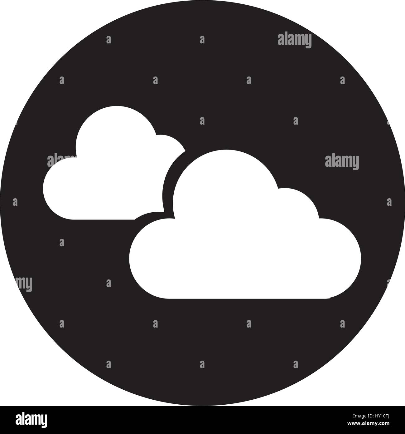 cloudy weather isolated icon Stock Vector Image & Art - Alamy