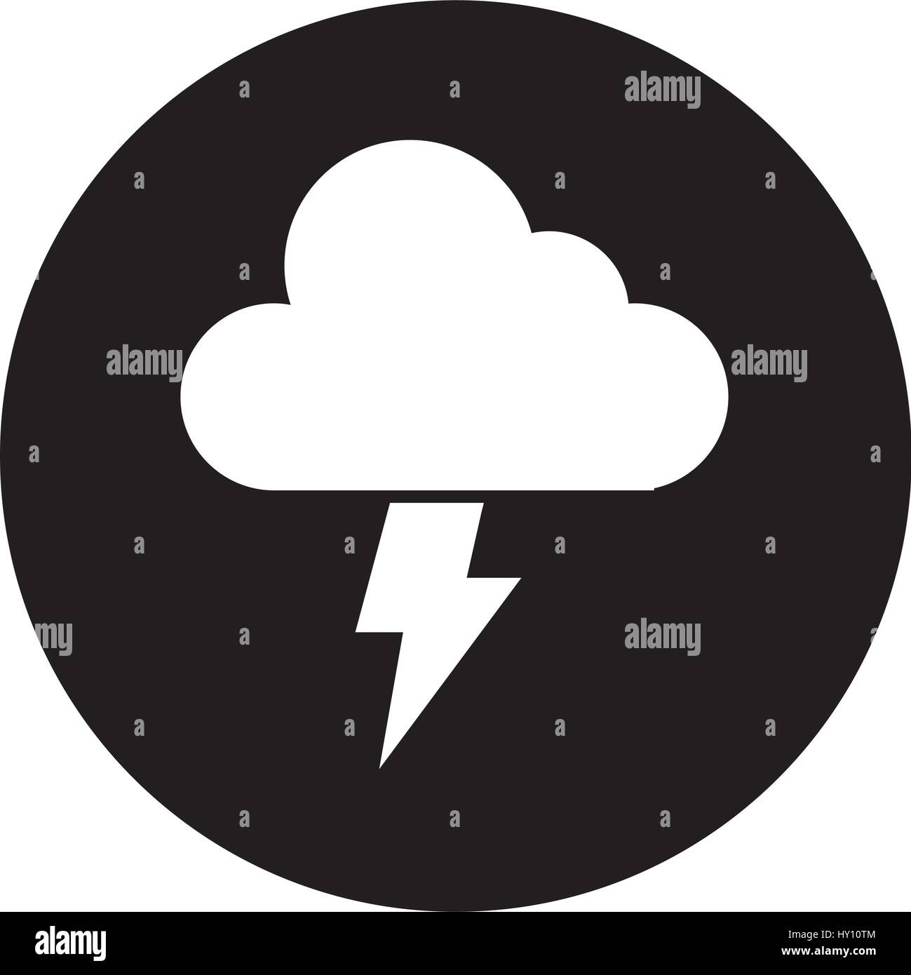 electric storm weather isolated icon Stock Vector Image & Art - Alamy