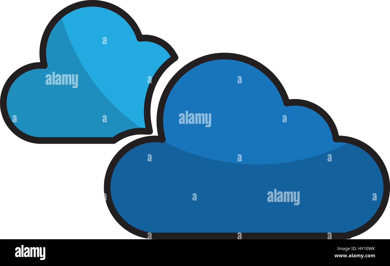 cloudy weather isolated icon Stock Vector Image & Art - Alamy