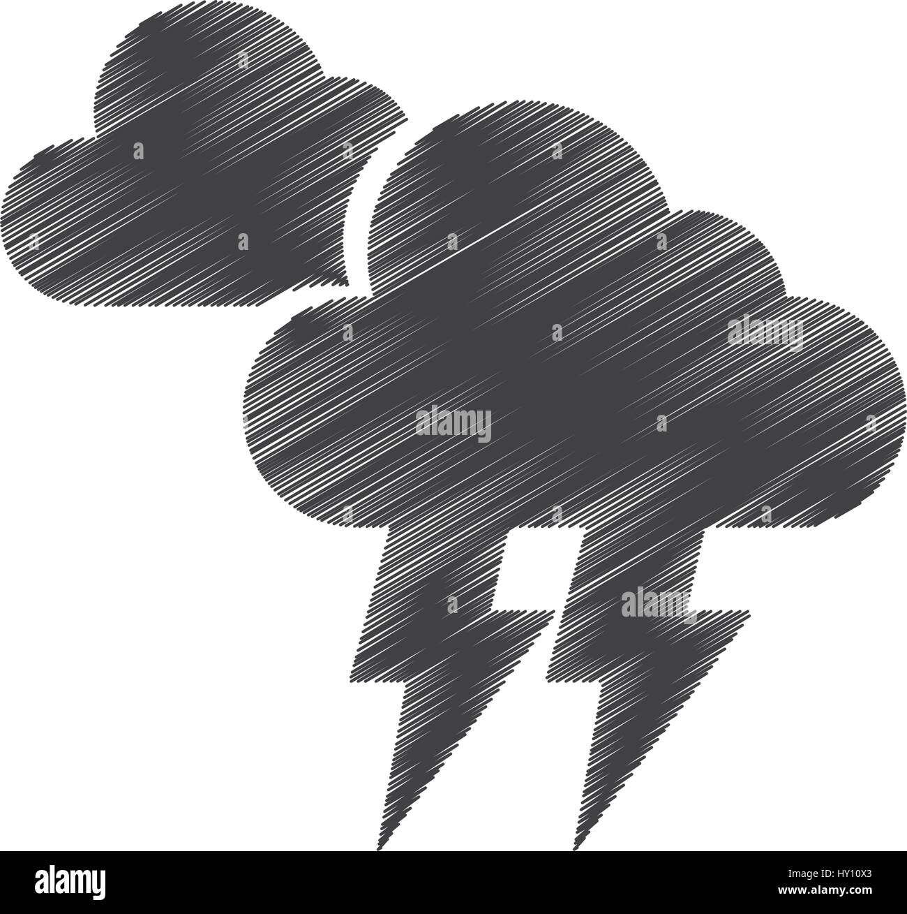 electric storm weather isolated icon Stock Vector Image & Art - Alamy
