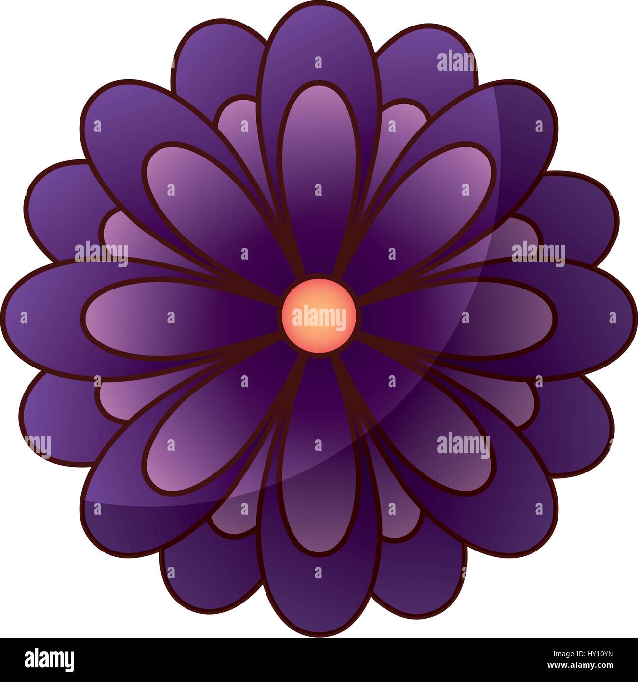 cute flower isolated icon Stock Vector Image & Art - Alamy