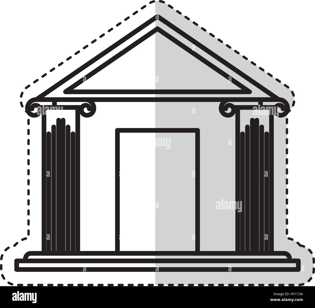 bank building isolated icon Stock Vector Image & Art - Alamy