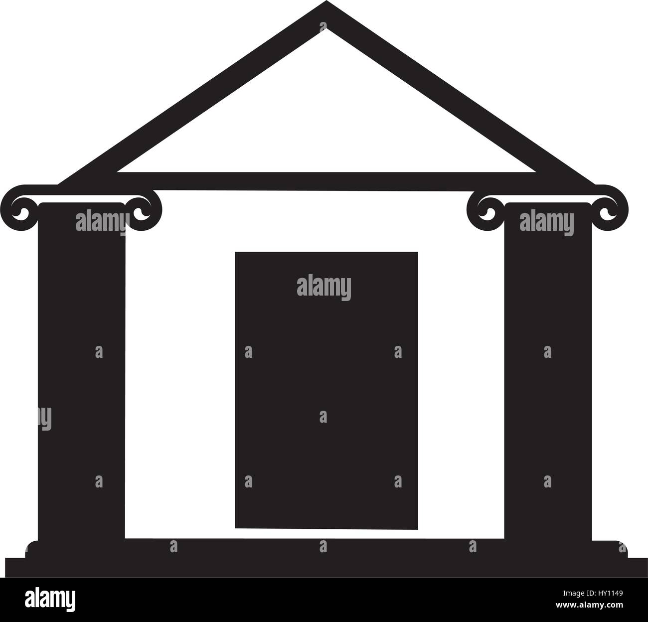 bank building isolated icon Stock Vector Image & Art - Alamy